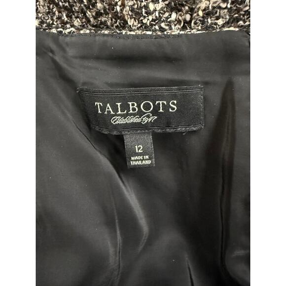 Talbots Multicolored Blacks Pencil Skirt Size 12 Wool Blend - Picture 4 of 5